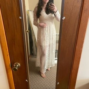 Altard state lace maxi dress